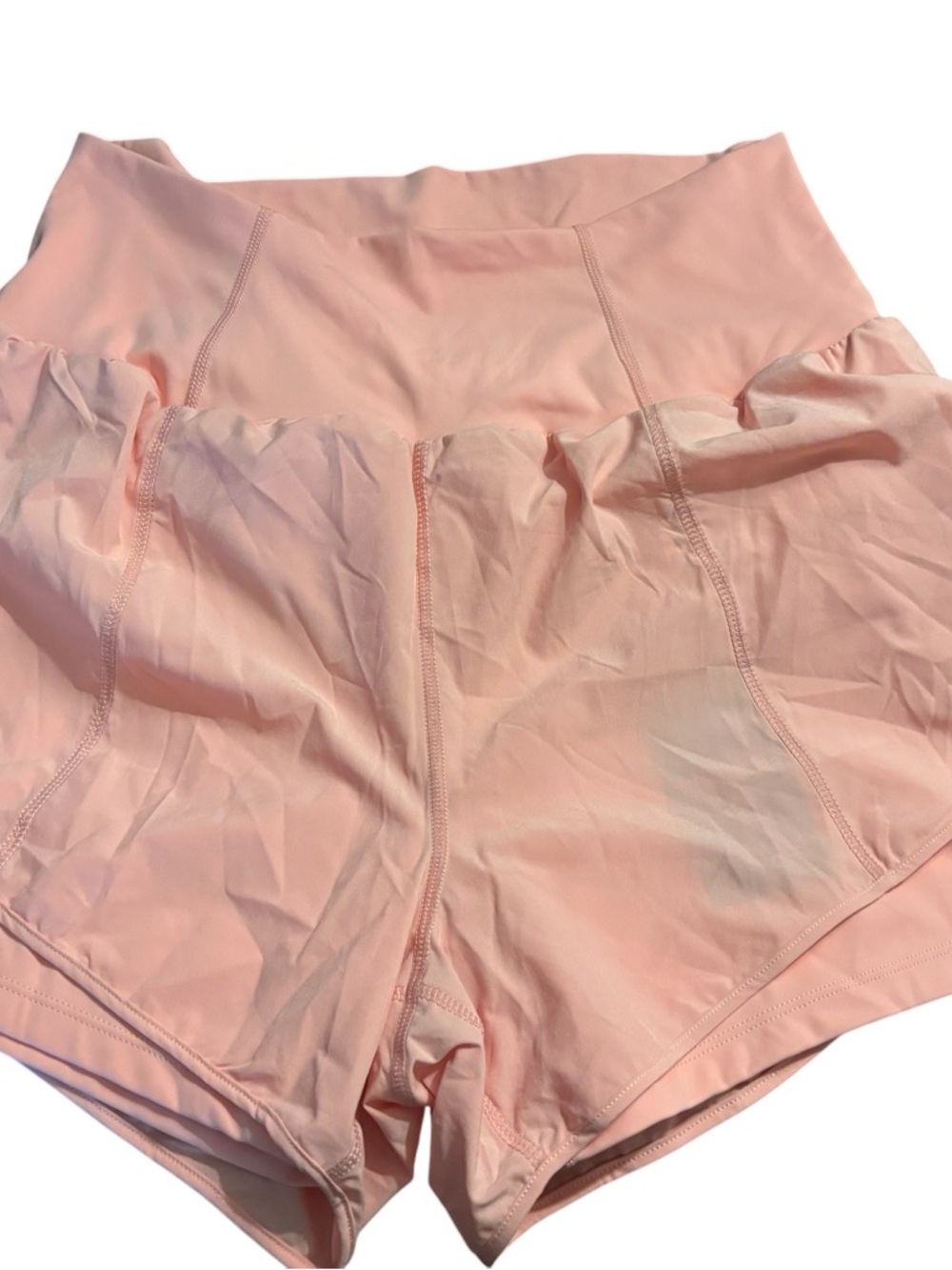 HALARA Light Pink High-Rise Athletic Shorts